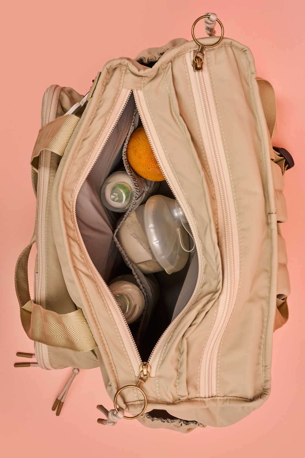 Pañalera Nido Beige